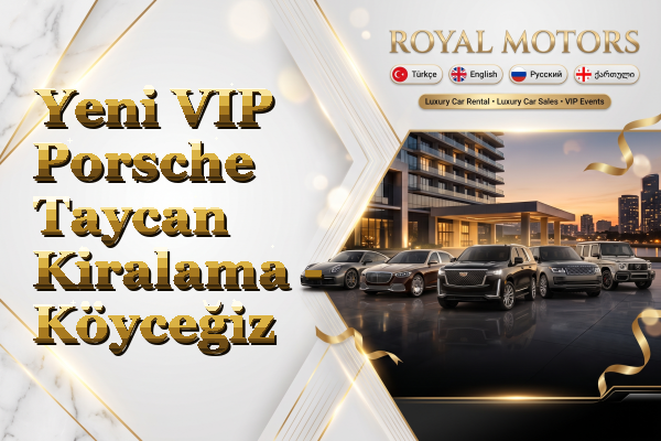 Yeni VIP Porsche Taycan Kiralama - Köyceğiz