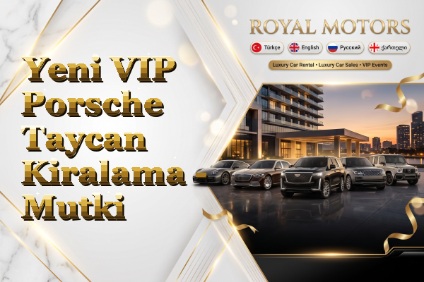 Yeni VIP Porsche Taycan Kiralama - Mutki
