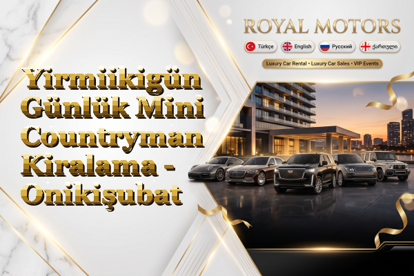 Yirmiikigün Günlük Mini Countryman Kiralama - Onikişubat