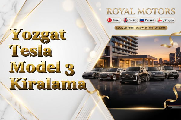 Yozgat Tesla Model 3 Kiralama