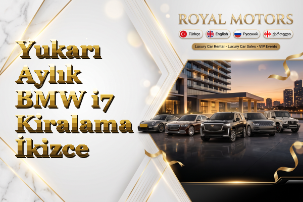 Yukarı Aylık BMW i7 Kiralama - İkizce