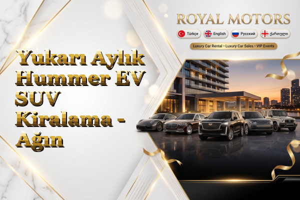 Yukarı Aylık Hummer EV SUV Kiralama - Ağın