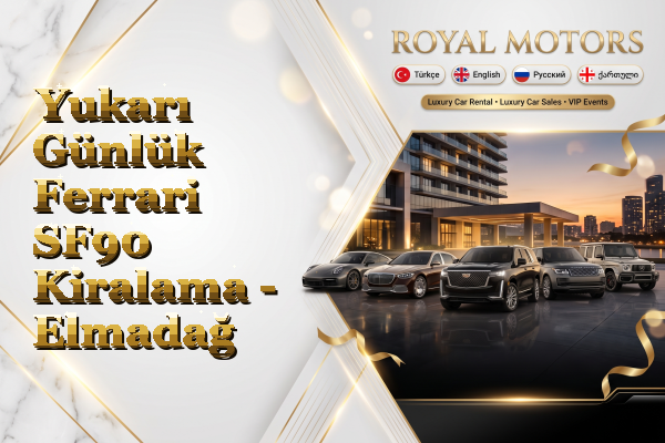 Yukarı Günlük Ferrari SF90 Kiralama - Elmadağ