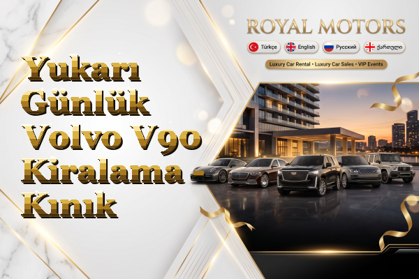 Yukarı Günlük Volvo V90 Kiralama - Kınık