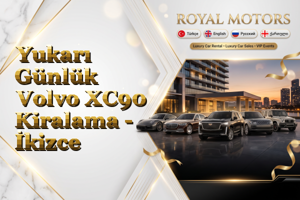 Yukarı Günlük Volvo XC90 Kiralama - İkizce