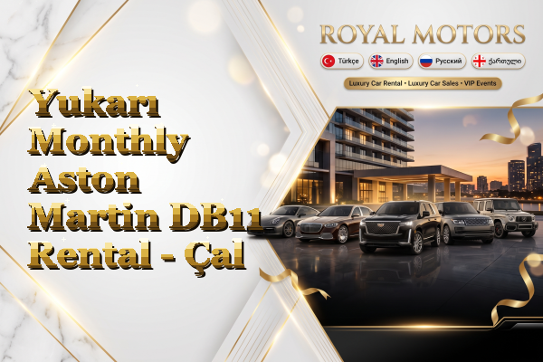 Yukarı Monthly Aston Martin DB11 Rental - Çal