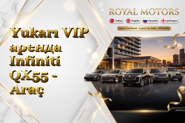 Yukarı VIP аренда Infiniti QX55 - Araç