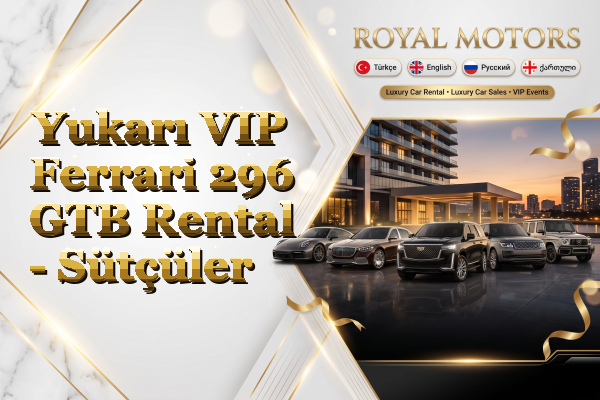 Yukarı VIP Ferrari 296 GTB Rental - Sütçüler