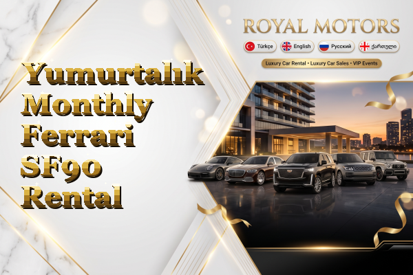 Yumurtalık Monthly Ferrari SF90 Rental