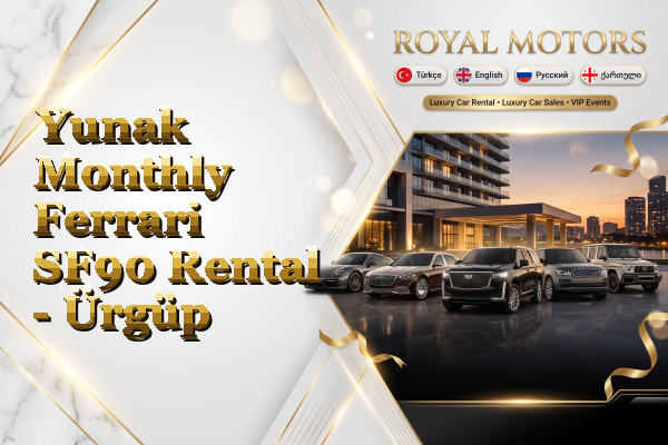 Yunak Monthly Ferrari SF90 Rental - Ürgüp