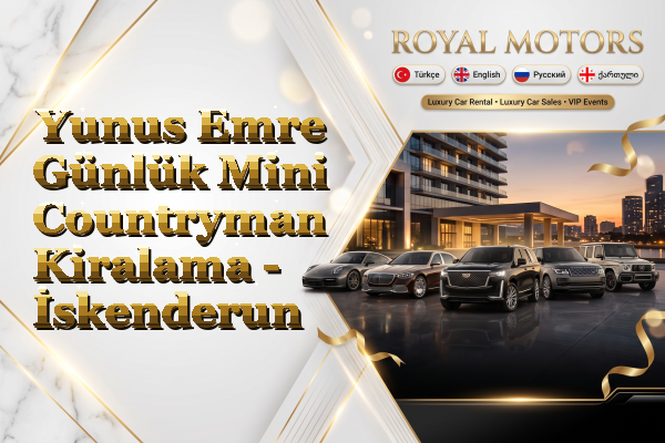 Yunus Emre Günlük Mini Countryman Kiralama - İskenderun