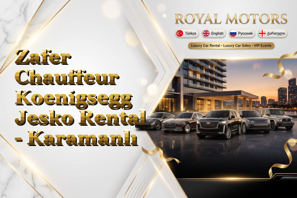 Zafer Chauffeur Koenigsegg Jesko Rental - Karamanlı