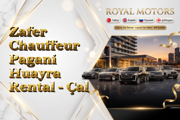 Zafer Chauffeur Pagani Huayra Rental - Çal