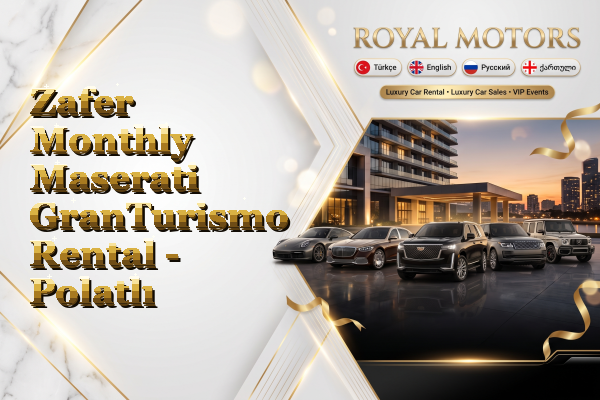 Zafer Monthly Maserati GranTurismo Rental - Polatlı