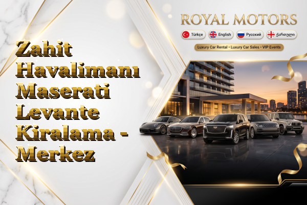 Zahit Havalimanı Maserati Levante Kiralama - Merkez
