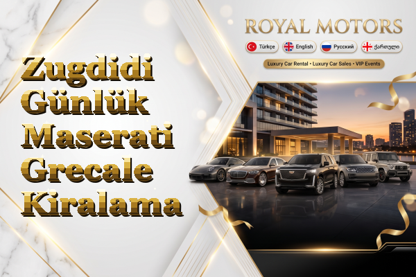 Zugdidi Günlük Maserati Grecale Kiralama