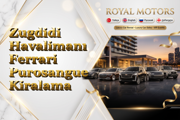 Zugdidi Havalimanı Ferrari Purosangue Kiralama